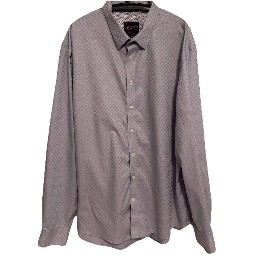 Egara Mens Long Sleeve Button Down Dress Shirt 3XLT Career Office Preppy Basic